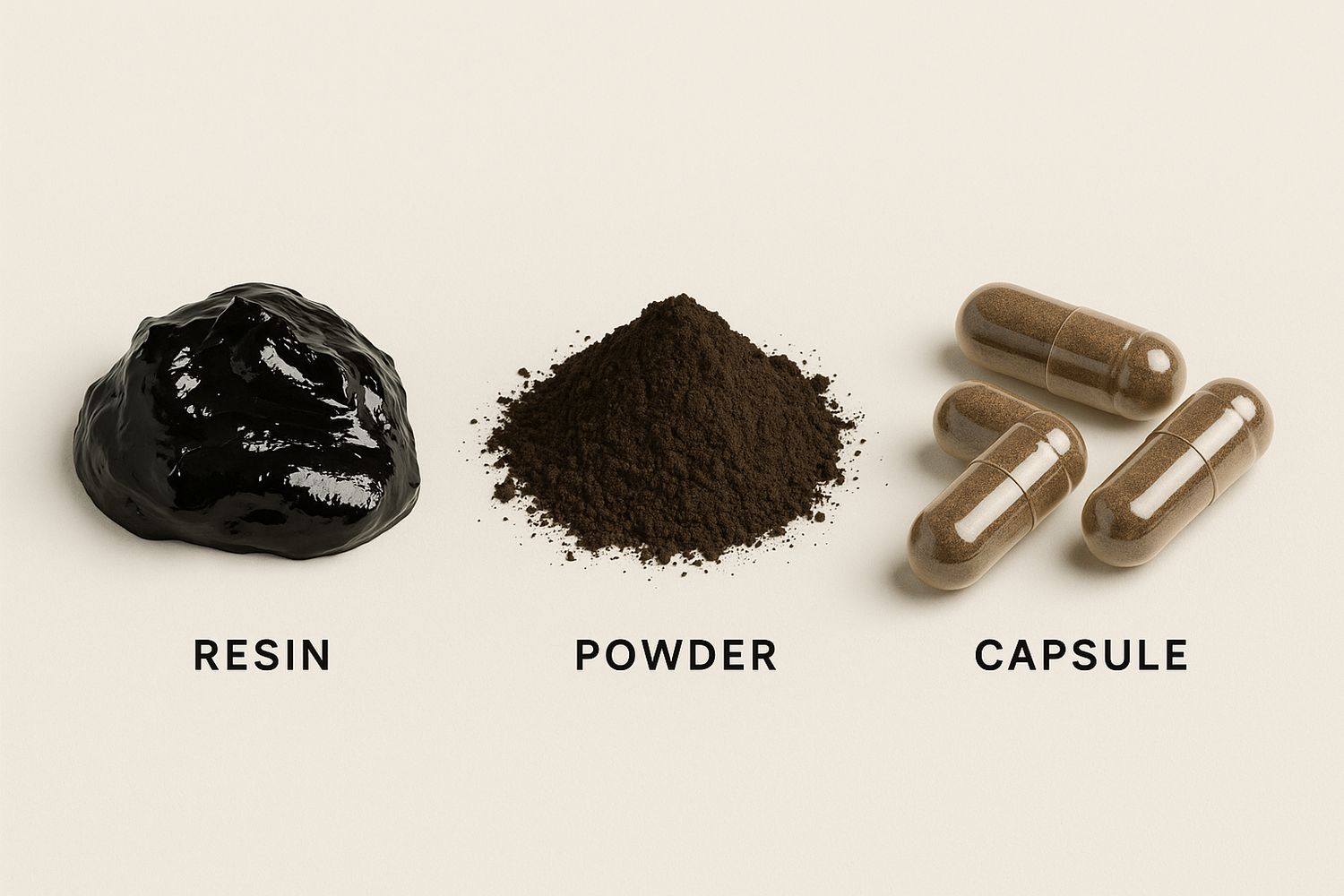 Shilajit Resin vs. Powder vs. Capsules: Which Form is Most Effective for You?