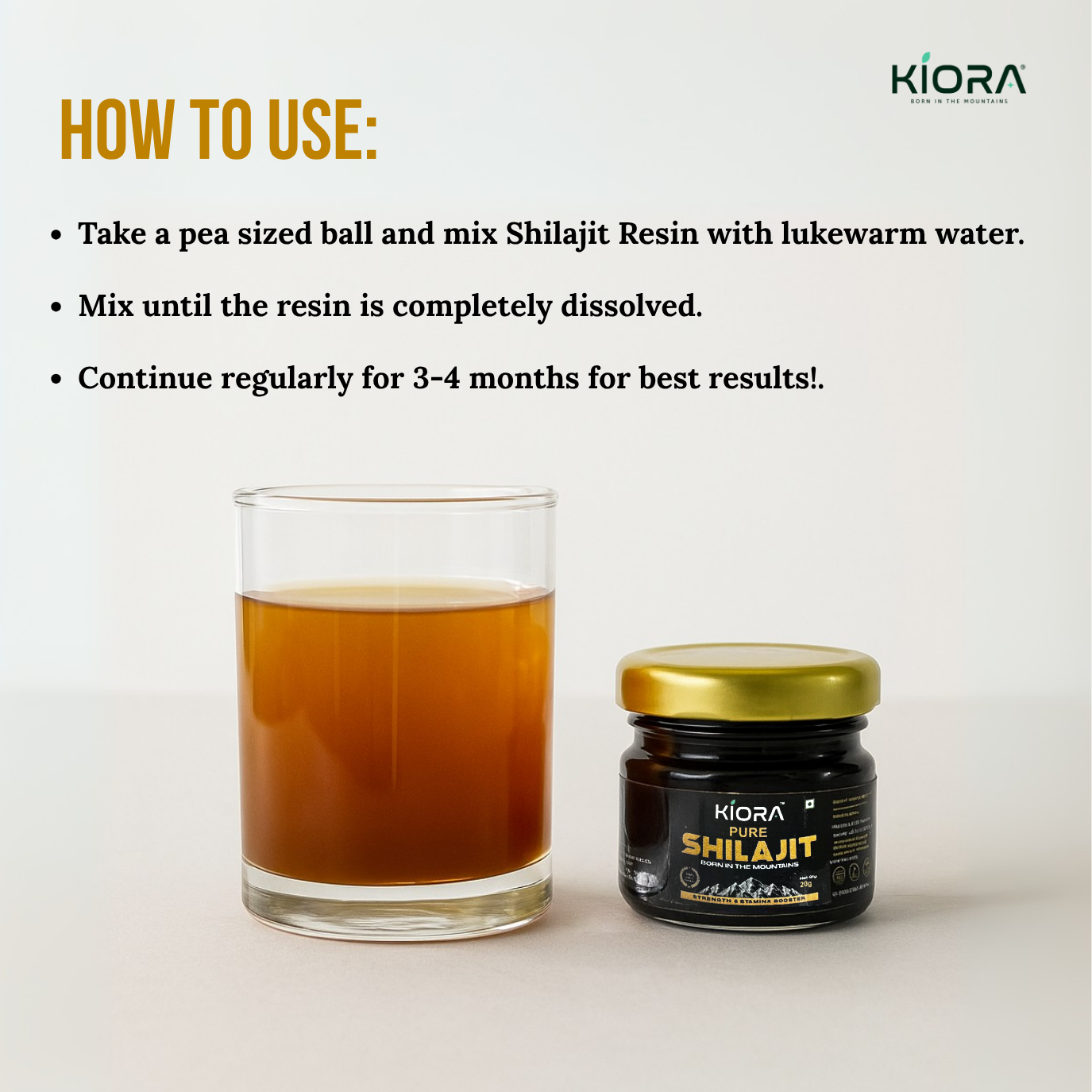 Kiora Pure Himalayan Shilajit Resin